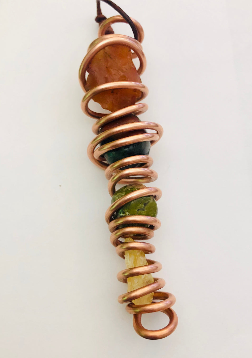 Intentionally made crystal / copper healing wand