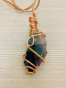 “Intentional Focus” Fluorite & Copper Necklace