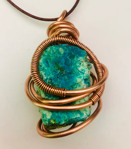 Copper Wrapped Chrysocolla