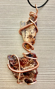 Stunning Agate & Copper Necklace