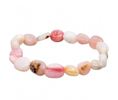 Pink Opal Tumbled Bracelet